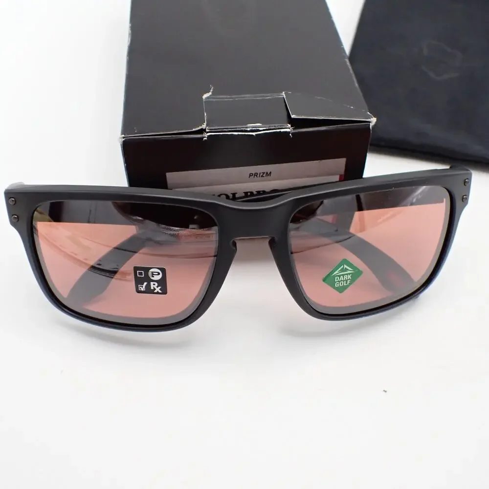 Oakley Holbrook OO9102-K055 Prizm Dark Golf Sunglasses Matte Black